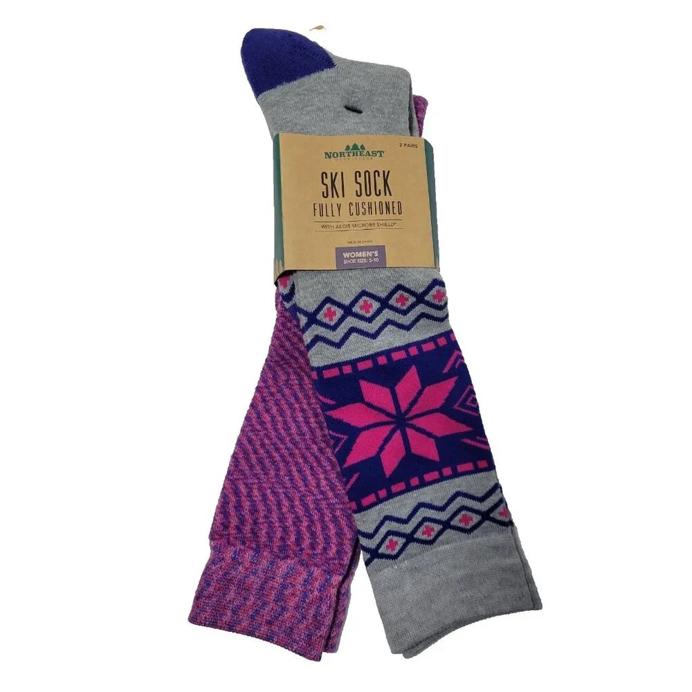Northeast Outfitters Ski Socks Womens Size‎ 5-10 Cushioned Snow Winter Outdoor